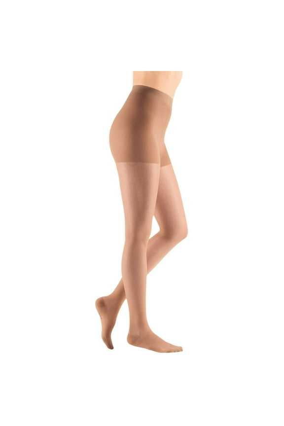 mediven sheer & soft for Women, 30-40 mmHg Maternity Panty Closed Toe Compression Stockings, Natural, V-Petite