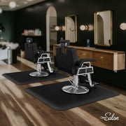 mefeir 4 x 5 x 5/8 Thick Salon Mat for Hair Stylist, Barber Floor Mats with Round Base, Salon Chair Mat Comfort Standing, Barbershop Beauty Spa Equipment