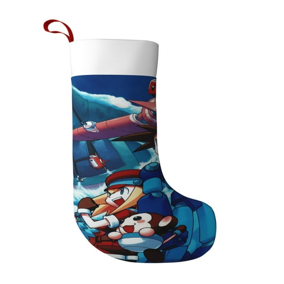 megaman Ultra soft velvet Christmas socks, Large Super Soft Christmas Stockings For Christmas Xmas Tree Holiday Fireplace Family Decor Gifts