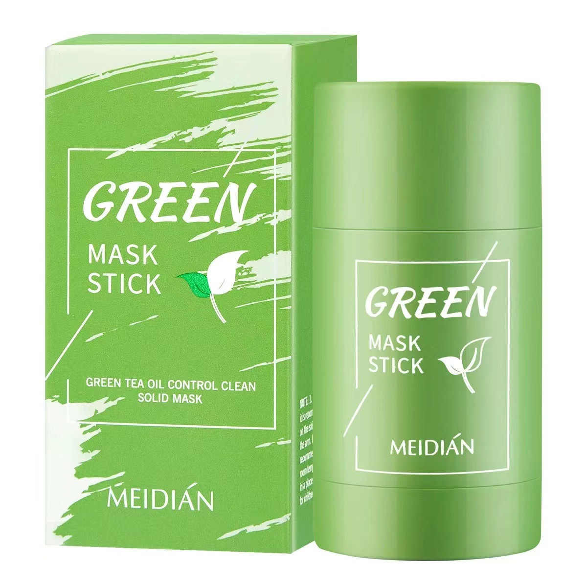 meidian green tea solid mask two pack deep mud film Stick English
