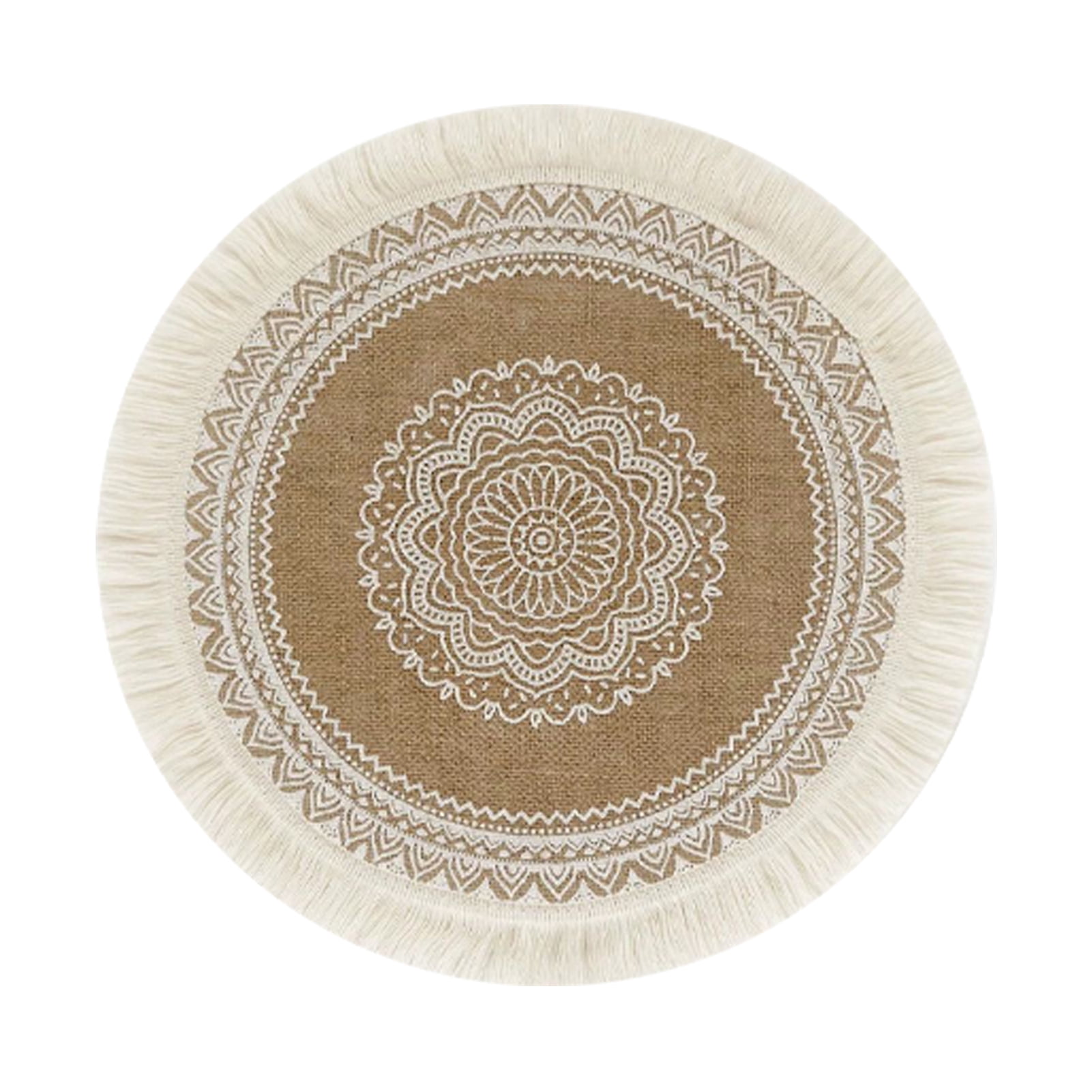 meijuhuga Rattan Trivet Mats Vintage Round Decorative Dining Table ...