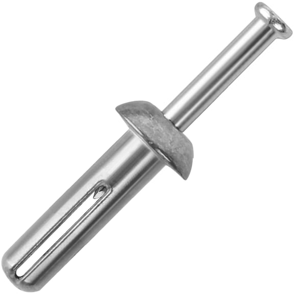 meite 1/4" Diameter Hammer Drive Anchors with Galvanized Steel Nails Set - 1" Length Expansion Nails for Concrete Walls (100 PCS)
