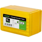 MEITE 14 Gauge 1-3/4" Concrete T Nails for Pneumatic Concrete Nail Gun, 2 Boxes