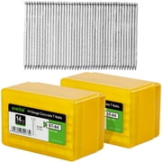 meite 14 Gauge Concrete T Nails for Pneumatic Concrete Nailer Gun - 2-1/2" Length Galvanized Concrete Finish Nails (2 Boxes)