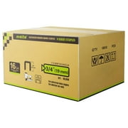 meite 16 Gauge 7/16-Inch Crown Staples, 3/4-Inch Length Medium Crown Staples Heavy Duty Galvanized Construction Staples for 16 Guage 7/16-Inch Crown Stapler Guns (10,000 Counts)