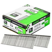 MEITE 2,500 Counts 16 Gauge Finish Nails 1" Length Galvanized Brad Nails