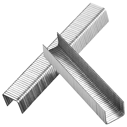 meite 20 Gauge J10 Series 7/16-Inch (11.2mm) Crown 1/2-Inch Length Upholstery Staples for Staple Gun, Fine Wire Galvanized Staples for Carpet, Work Box, Cable, Shed (18 Boxes)