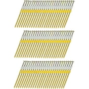 meite 21 Degree Framing Nails, 3-1/2-Inch x 0.131-Inch Round Head Plastic Strip Collated Framing Nails Smooth Shank Nails for Framing Nailer Gun (2,000 Counts)