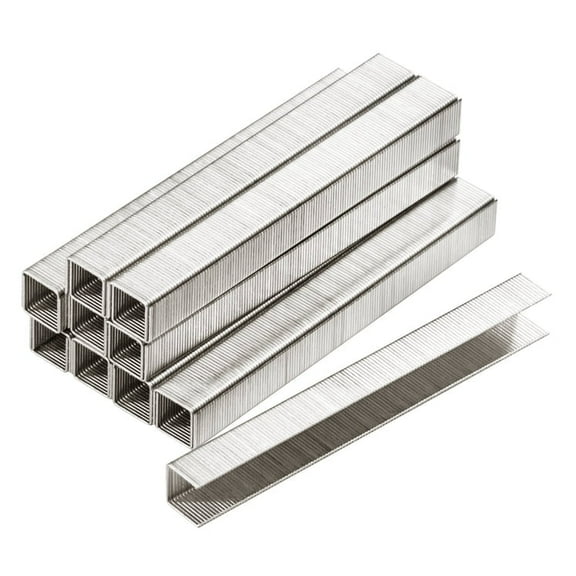 MEITE 10,000 pcs 21 Gauge 1/2 inch Crown Upholstery Staples with 1/2" Leg Length, 80 Series, 304 Stainless Steel Fine Wire Staples