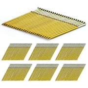 meite 28 Degree Framing Nails, Offset Round Head 3-Inch × .120-Inch Bright Coated Wire Weld Collated Nails Smooth Shank Framing Nails for Framing Nailer Gun (2,000 PCS)