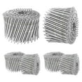 thumbnail image 1 of MEITE 4,500 Counts 3-Inch Electro-Galvanized Coil Siding Nails, Ring Shank, 15-Degree Full Round-Head, 1 of 12