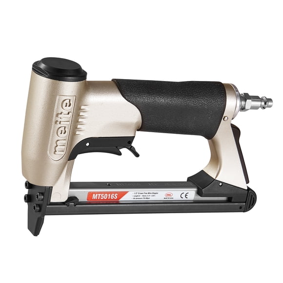 MIETE MT5016S Pneumatic Upholstery Stapler Air Staple Gun with Safety Trigger, Uses 20 Gauge 50 Series Staples