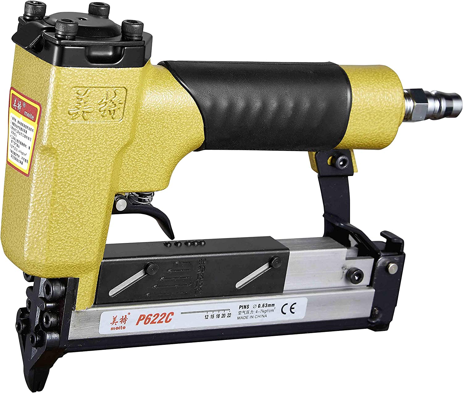 meite P622C Pin Nailer Pneumatic Micro 23 Gauge Pin Nailer Gun Accept 3