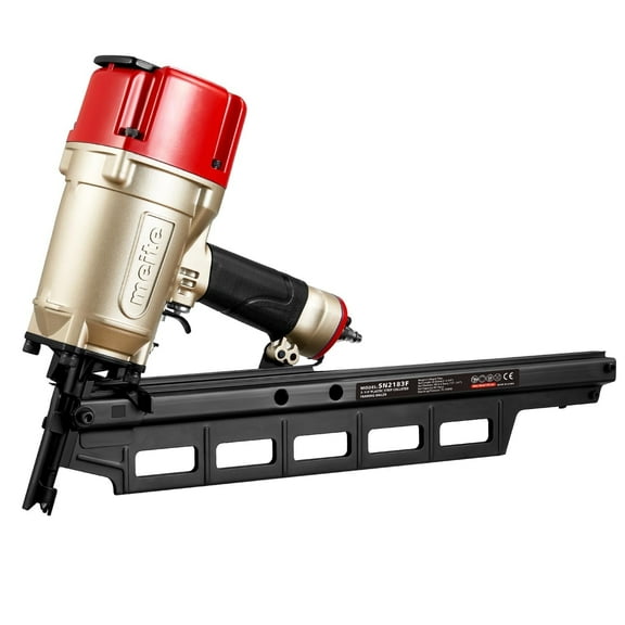 Meite SN2183F Pneumatic Framing Nailer 21 Degree 2" to 3-1/4" Length Plastic Plastic Collated Round Head Framing Nail Gun