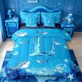 thumbnail image 1 of meiyoeat 3D Cartoon Initial Letter 7-Piece Twin Bedding For Boyswatercolor Monogrammed Alphabet L Bedding Comforter Set,Navy Blue Reversible, 1 of 7