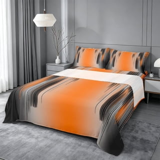 meiyoeat Abstract Geometric Lines Bed Sheets For Adults,Modern Minimalist Aesthetic Full Size Sheets,4-Piece