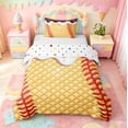 thumbnail image 1 of meiyoeat Abstract Ice Cream Baseball Twin Duvet Cover For Boys,Kids Ball Games Theme Twin Bedding,Reversible,2 Pieces(No Comforter), 1 of 6
