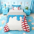 thumbnail image 1 of meiyoeat Baseball Ice Cream Twin Duvet Cover For Kids,Kids Ball Games Twin Bedding For Boys,Light Gray Reversible,2-Piece(No Comforter), 1 of 6