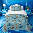thumbnail image 1 of meiyoeat Blue Cowboy Cactus Twin Comforter Sets For Boys,Western Animal Pattern Bedding Set,Reversible,2pcs,1 Comforter and 1 Pillowcase, 1 of 7
