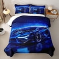 thumbnail image 1 of meiyoeat Blue Racing Car Quilt Full For Boys Kids,Outdoor Extreme Sports Full Bedspread Sets For Speed Games Lovers,3pcs, 1 of 7