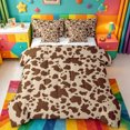 thumbnail image 1 of meiyoeat Brown Cow Print 7-Piece Twin Bedding For Boys,Rustic Farmhouse Bedding Comforter Set,Reversible, 1 of 7