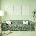 thumbnail image 1 of meiyoeat Chic Floral Flower Sofa Cover Slipcover 71x91 for Girls, Green White Chair Loveseat Couch Cover, 1 of 6