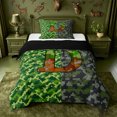 thumbnail image 1 of meiyoeat Classic Plaid Initial D Twin Comforter Sets For Boys,Pixel Game Theme Monogrammed Bedding Set,Black Reversible,2 Pieces,1 Comforter and 1 Pillowcase, 1 of 7