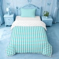 thumbnail image 1 of meiyoeat Geometric Plaid Twin Duvet Cover For Kids,Blue Classic Checkered Twin Bedding For Boys,Reversible,2-Piece(No Comforter), 1 of 6