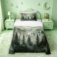 thumbnail image 1 of meiyoeat Green Pine Green Twin Sheets For Girls,Nature Scenery Bedding For Adults,3-Piece, 1 of 6