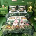 thumbnail image 1 of meiyoeat Happy Camping 7-Piece Twin Bedding,Girls,Cute Gnome Camper Print Bedding Comforter Set For Girl,Polkadot Reversible, 1 of 7
