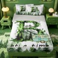 thumbnail image 1 of meiyoeat Happy Camping Zipper Twin Comforter Sets with Fitted Sheet and 2 Pillowcases For Boys,Initial Letter B Zipper Bedding Set,Light Gray Reversible,4-Piece, 1 of 7