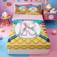 thumbnail image 1 of meiyoeat Kids Personalized Monogrammed Gifts Zipper Twin Comforter Sets with Fitted Sheet and 2 Pillowcases For Girls,Baseball Theme First Letter K Zipper Bedding Set For Boys,pink Reversible,4-Piece, 1 of 7