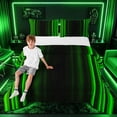 thumbnail image 1 of meiyoeat Modern Green Striped Queen Comforter Sets, Luxury Dark Gradient Bedding Set for Boys, Green, Black Reversible 3 Pieces, 1 Comforter and 2 Pillowcases, 1 of 6