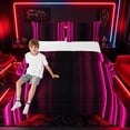 thumbnail image 1 of meiyoeat Modern Pink Striped Full Size Comforter Sets, Luxury Dark Gradient Bedding Sets for Boys, Pink, Black Reversible 3pcs, 1 Comforter and 2 Pillowcases, 1 of 6