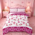 thumbnail image 1 of meiyoeat Pink Cowboy Paisley Full Size Comforter Sets,Girly Western Pattern Bedding Comforter Set For Girl,Reversible,3pcs,1 Comforter and 2 Pillowcases, 1 of 7