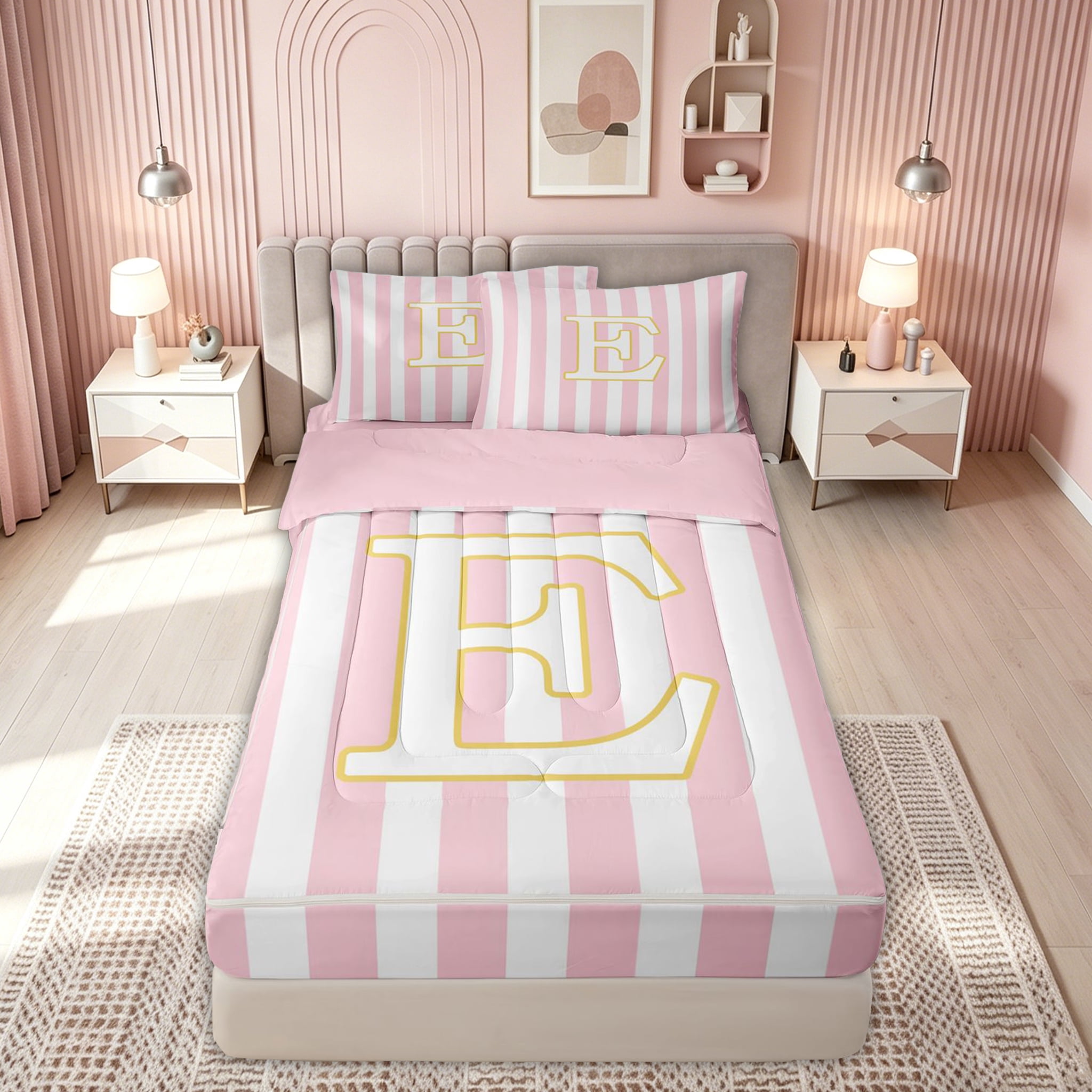 Barney Toddler Bedding, 5Pc Set, Comforter, Sheet, Pillowcase