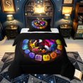 thumbnail image 1 of meiyoeat Rose Floral Dragon Twin Comforter Sets for Kids Boys Girls, Cartoon Romantic Animal Bedding Set, Multicolor, Black Reversible, 2pcs, 1 Comforter and 1 Pillowcase, 1 of 6