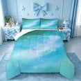 thumbnail image 1 of meiyoeat Teal Galaxy Star King Size Comforter Sets,Calm Magical Sky Pattern Comforters King Size For Girl,Reversible,3-Piece,1 Comforter And 2 Pillowcases, 1 of 7