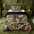 thumbnail image 1 of meiyoeat Vintage Rustic Mallard Duck Twin Comforter Sets For Boys,Camo Personalized Monogrammed K Bedding Set,Black Reversible,2 Pieces,1 Comforter and 1 Pillowcase, 1 of 7