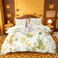 thumbnail image 1 of meiyoeat cute Kawaii Bedding,Green Rustic Botanical Duvet Cover Full,Reversible,3pcs,1 Duvet Cover and 2 Pillowcases, 1 of 6