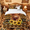 thumbnail image 1 of meiyoeat rustic Aztec Highland Cow Bedding,Western Farm Print Duvet Cover Full,Reversible,3-Piece,1 Duvet Cover and 2 Pillowcases, 1 of 6