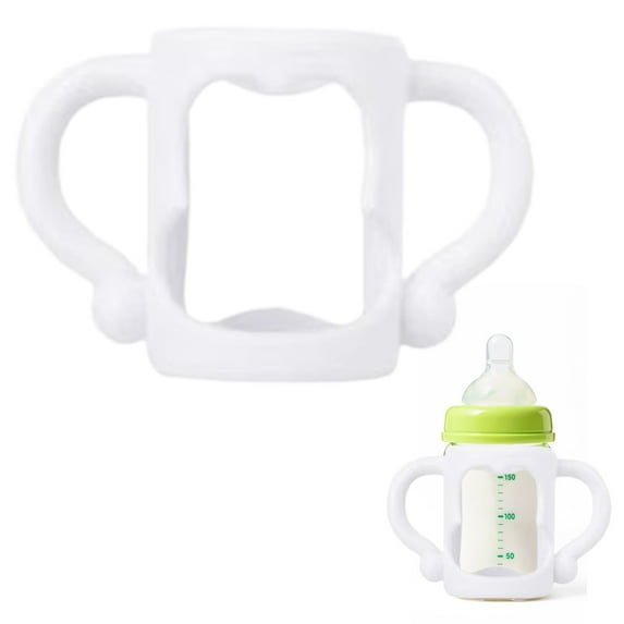 melotizhi Versatile Bottle Handles Made For Wide Mouth Bottles Compatibility With 2nd And 3rd Generation Versions Sturdy Grip For Babies' Comfort And Facilitates Parent, White