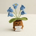 thumbnail image 1 of memade Crocheted Plant Pot,Creative Knitted Pot With Positive Encouragement Card,Decorative Toy For Desk Bedroom Gifting, 1 of 4