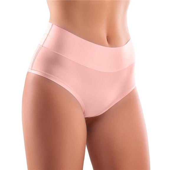 mememe 7DR-32 High-Briefs Comfortable Panties with Impressive Prints - 7 Days - Rose - Medium
