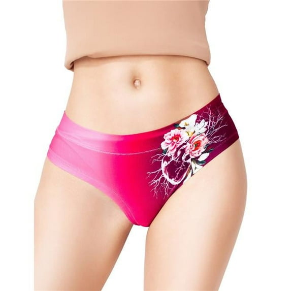 mememe EBB-11 Slip Comfortable Panties with Impressive Prints - Exotic Bloom - Bump - Small