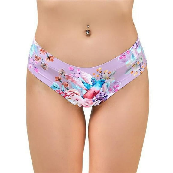 mememe SPC-14 Slip Comfortable Panties with Impressive Prints - Spring - Colibri - Extra Large