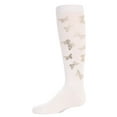 thumbnail image 1 of MeMoi Gold and Gilded Butterfly Knee High Cotton Blend Socks - Girls - Female, 6, White, 1 of 7