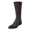 thumbnail image 1 of MeMoi Boys' Houndstooth Mercerized Cotton Dress Socks - Boys - Male, 7-8, Black, 1 of 7
