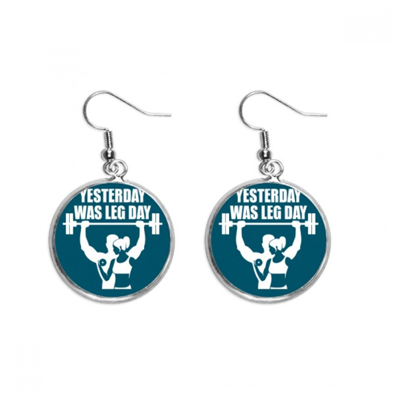 memories men women exercise ear dangle silver drop ear jewelry woman