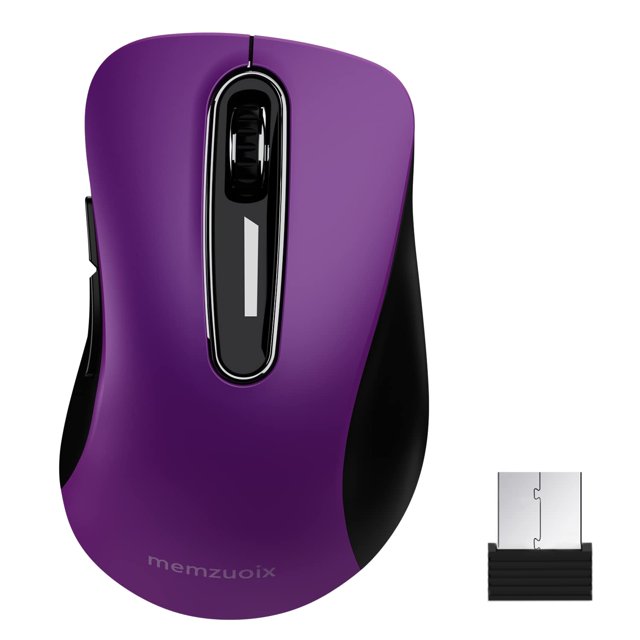 memzuoix 2.4GHz Wireless Mouse, 5 Button 1200 DPI Mobile Optical Mouse